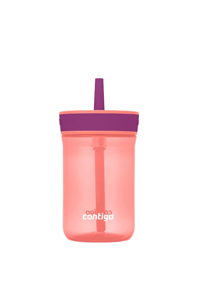 Kids’ Leighton Straw Tumbler with Spill-Proof Leak-Proof Lid, 14oz K6