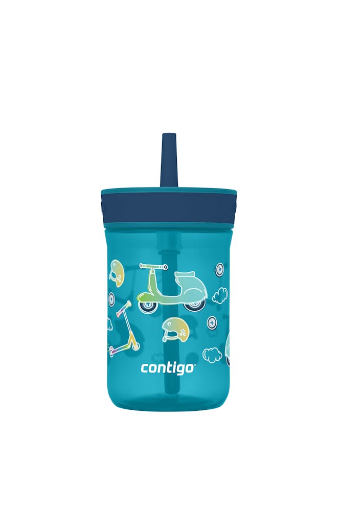 Kids’ Leighton Straw Tumbler with Spill-Proof Leak-Proof Lid, 14oz K6