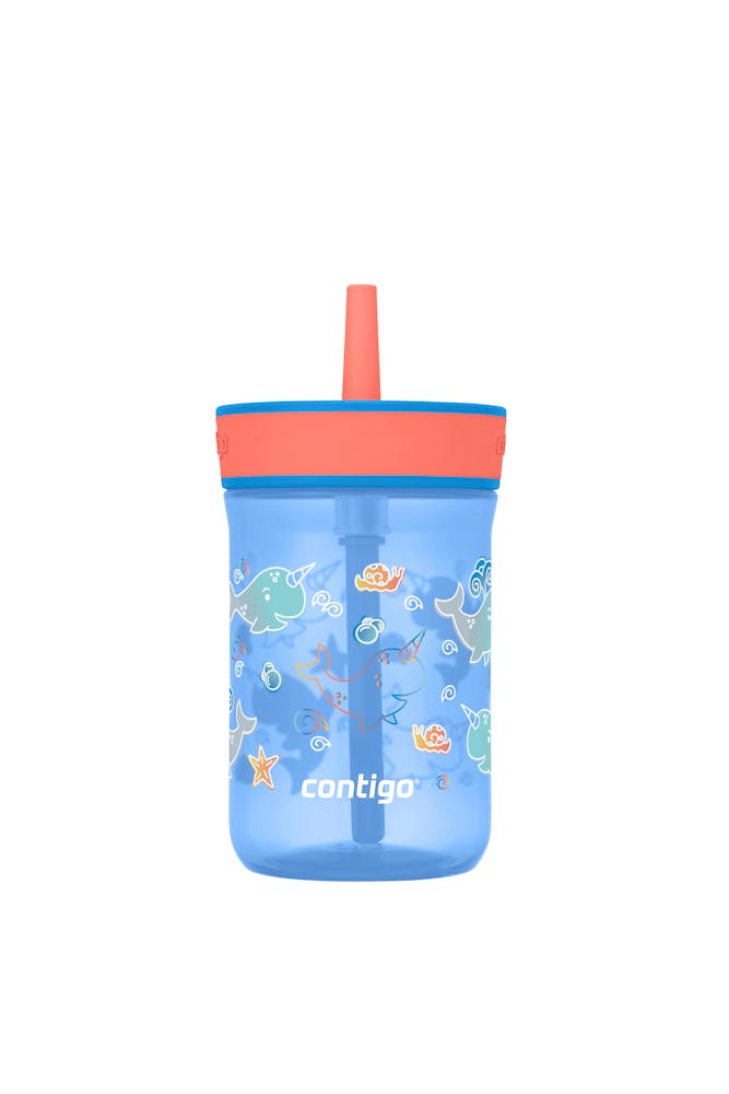 Kids’ Leighton Straw Tumbler with Spill-Proof Leak-Proof Lid, 14oz K6
