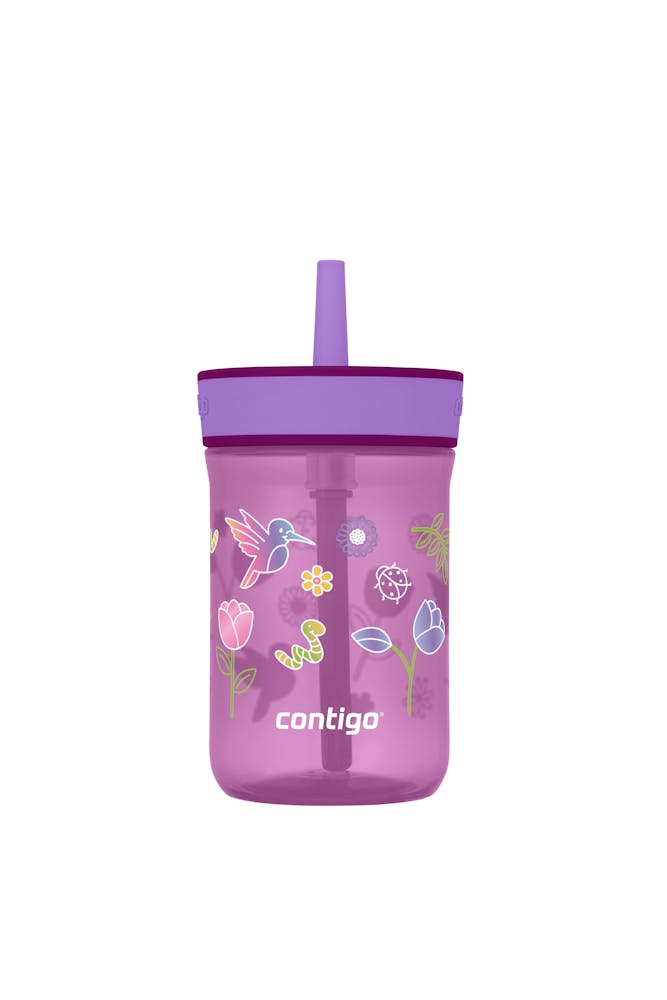 Kids’ Leighton Straw Tumbler with Spill-Proof Leak-Proof Lid, 14oz K6